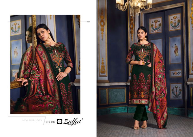 Zulfat Firdaus Pashmina Digital Printed Dress Material Wholesale Price In Surat
